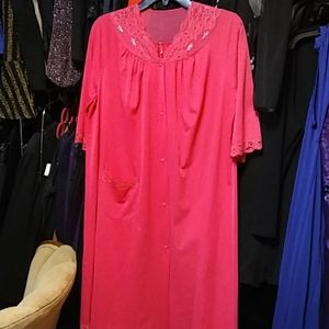 Vintage shadowline house robe pink